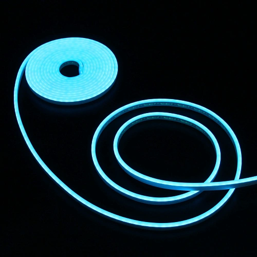 Гирлянда для дома Лента светодиодная NEON 5 м* 10мм, 600 ламп LED, 1 реж, степень защиты IP20, Голубой