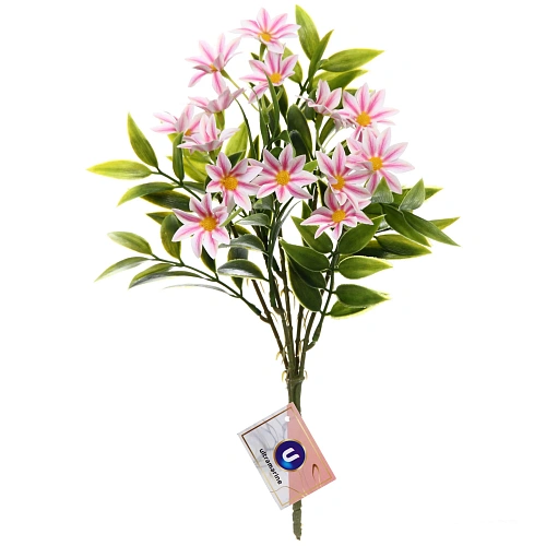 Искусственные цветы "Волшебство лета" 32см Космея 15 цветков розовые