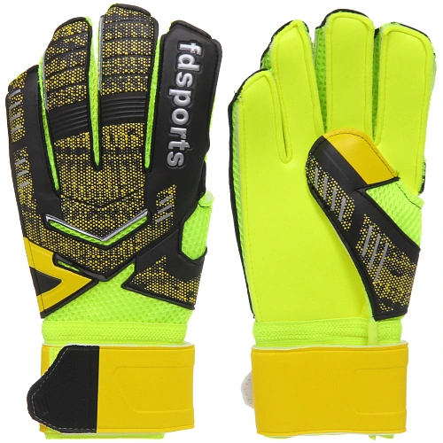 Перчатки вратарские FD-882, размер 9, желтый-черный_5