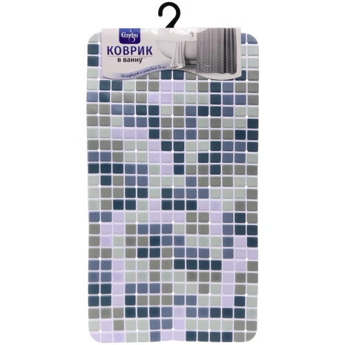 Коврик в ванну 64х34 "Орегон" сине-зеленый