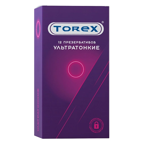 Презервативы TOREX латексные ультратонкие (12 шт/уп)