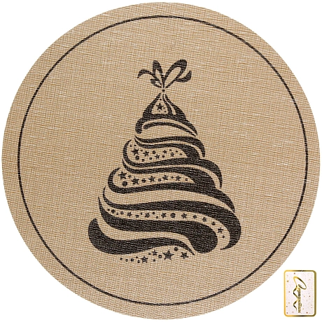 Салфетка на стол 37см "Ёлка"