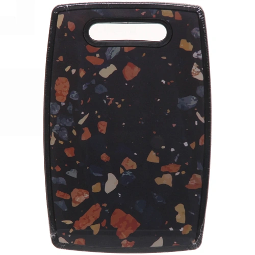 Доска разделочная пластиковая "Stone" 20*30*1см Крошка темная