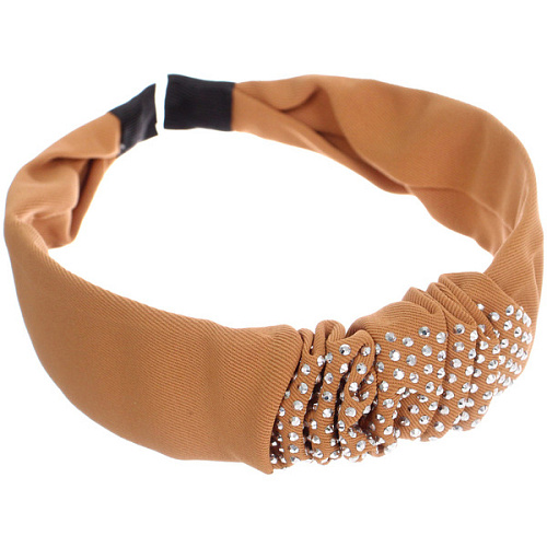 Ободок для волос МАРЦИПАН, ниона, ширина 2см, микс 6 цветов ( в пакете с подвесом)_4