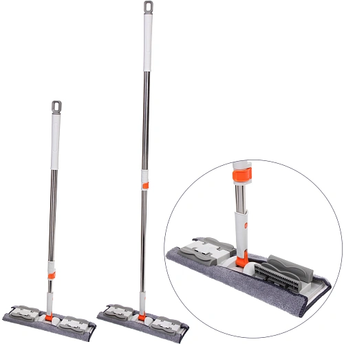 Швабра Gray с двумя насадками из микрофибры 37*12*120