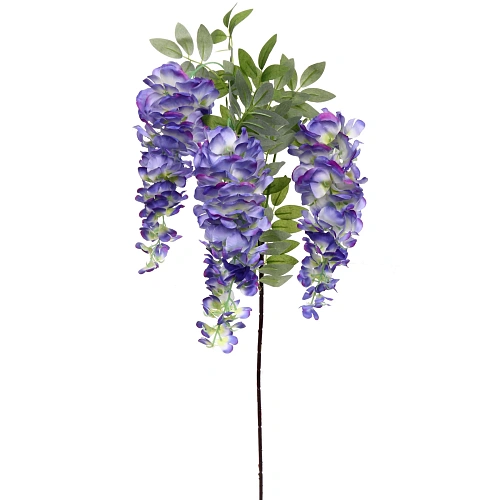 Цветок искусственный "Natur" 98см Глициния голубая