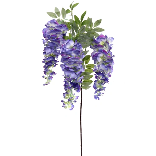 Цветок искусственный "Natur" 98см Глициния голубая
