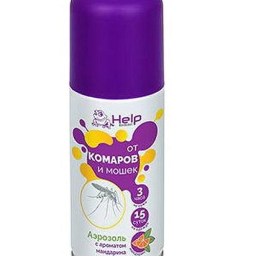 HELP Аэрозоль от КОМАРОВ и МОШЕК "Цитрус" репеллентный, 75 мл (отгрузка кратно 24шт.) /24