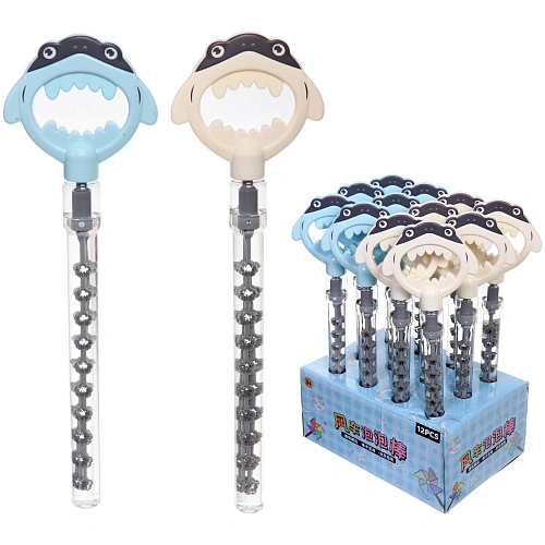 Мыльные пузыри "Акула" 43 см, 80 мл, 100 мл, 5 генераторов для пузырей