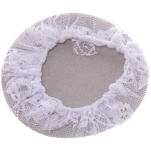 Сетка на пучок Ballet style - Ажурная, цвет белый, d-10см_6