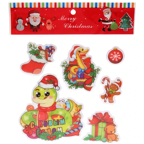 Набор наклеек Змейка улыбака 2020 см, в ассортименте_3