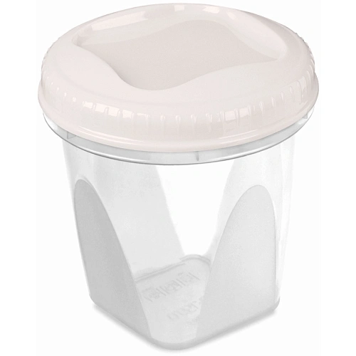 Банка с завинчивающейся крышкой "Тондо" 1,7л кремовая С289КРЕМ