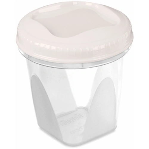 Банка с завинчивающейся крышкой "Тондо" 1,7л кремовая С289КРЕМ