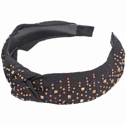 Ободок для волос ЛАФАНТАЛЬ, эйфория, стразы, ширина 28см, микс 6 цветов (стикер на внутр часть)_9