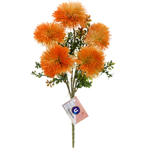 Искусственные цветы "Волшебство лета" 32см Одуванчики 5 цветков оранжевые