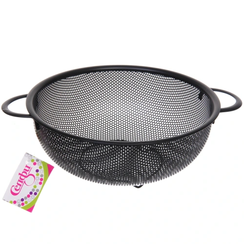 Дуршлаг металлический "Black" 22см с ручками