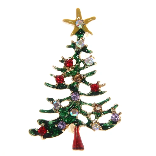 Брошь "Рождественское чудо - Ёлочка", 5*3,3см