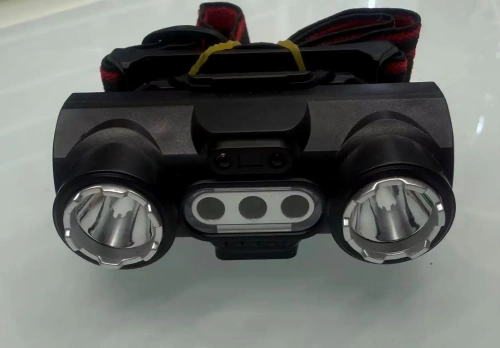 Фонарь налобный 6 режимов, 5LED, аккумуляторная батарея 500mAh USB 6352