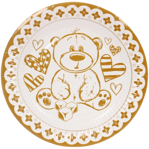 Тарелка бумажная 18 см в наборе 10 шт "Моё Чудо"